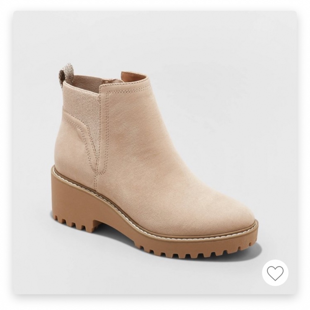 Women's Taci Pull On Ankle Boots - Universal Thread Taupe Size 6.5